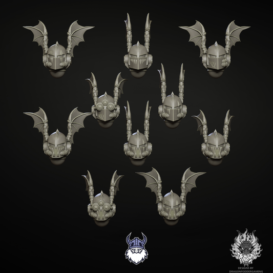 Knights of the Haunt - Elite Helmets (10pc)