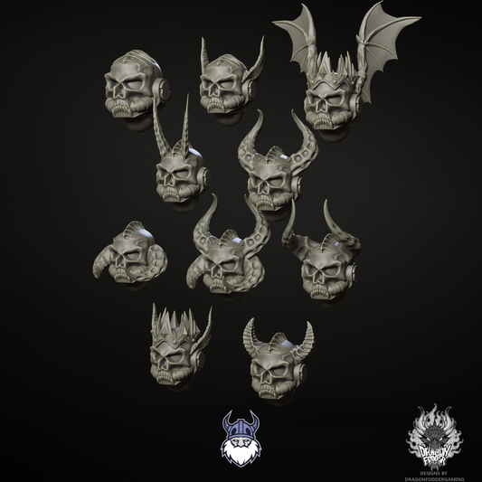 Knights of the Haunt - Exalted Helmets (10pc)