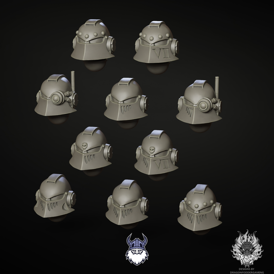 Fortress Legion - Siege Helmets (10pc)